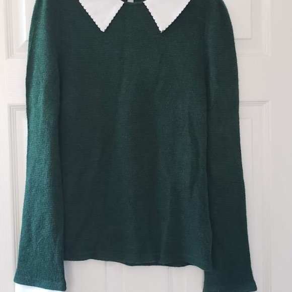 ModCloth Wine Appreciation Sweater in Pine - Picture 2 of 6